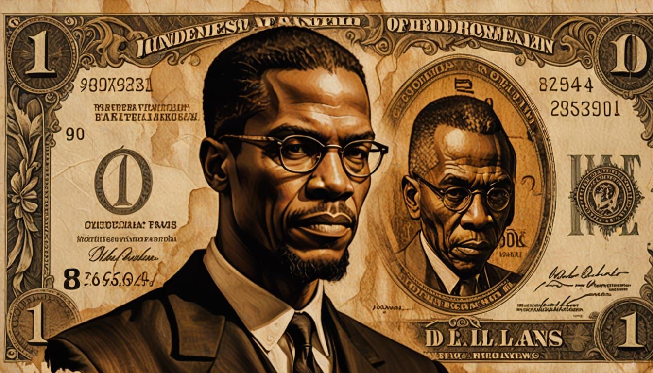 Malcolm X and Voodoo Currency Concept Art