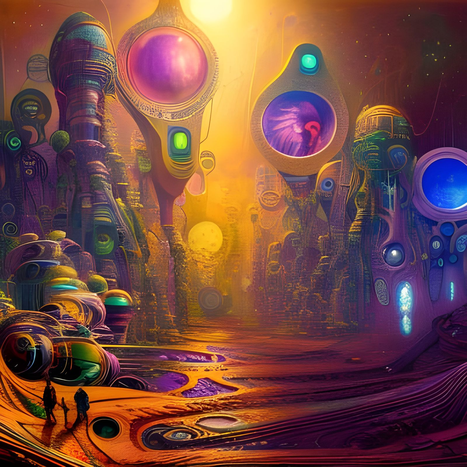 Dystopian Earth 2500: A Cyberpunk Digital Art Masterpiece