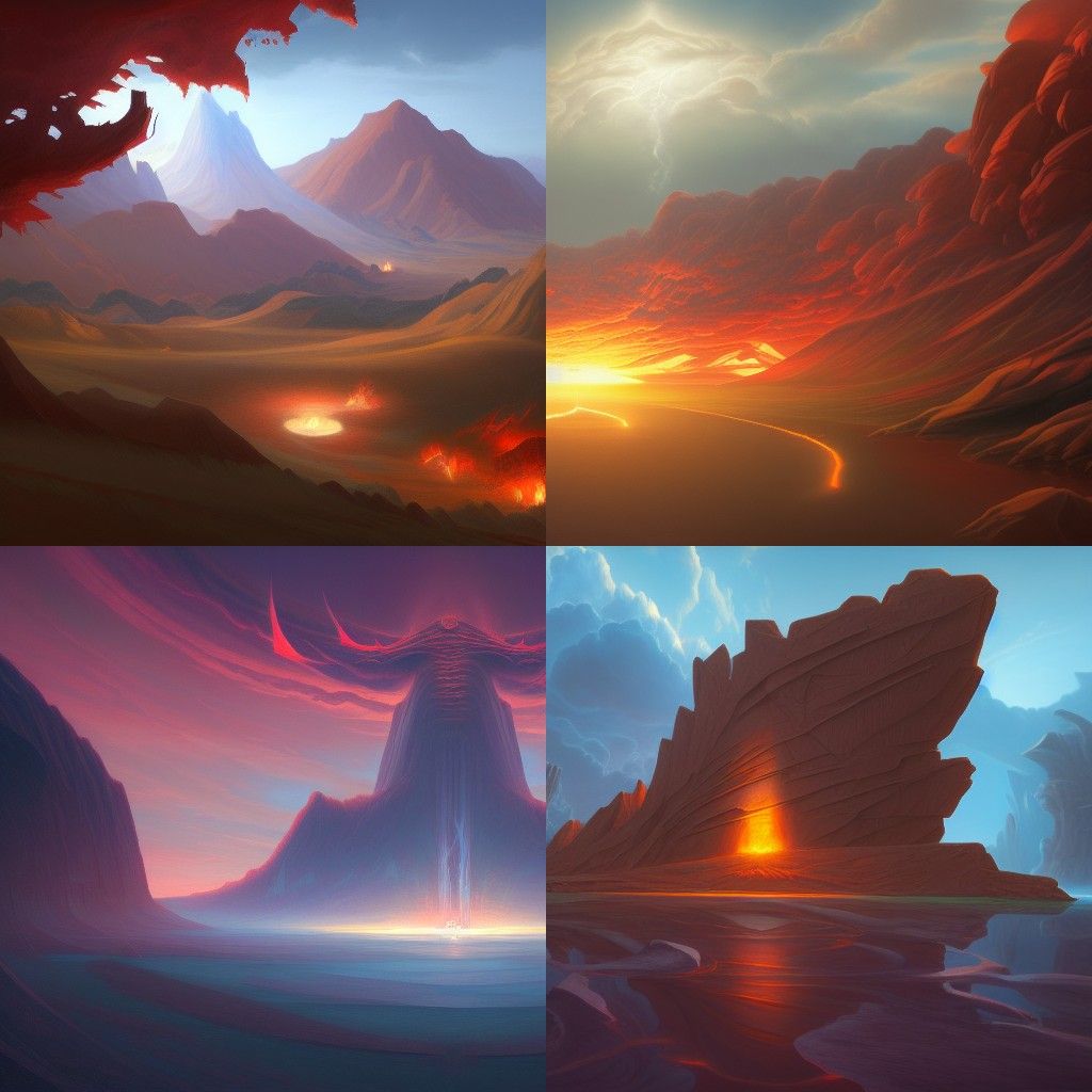 Epic Landscape in Romantic Style