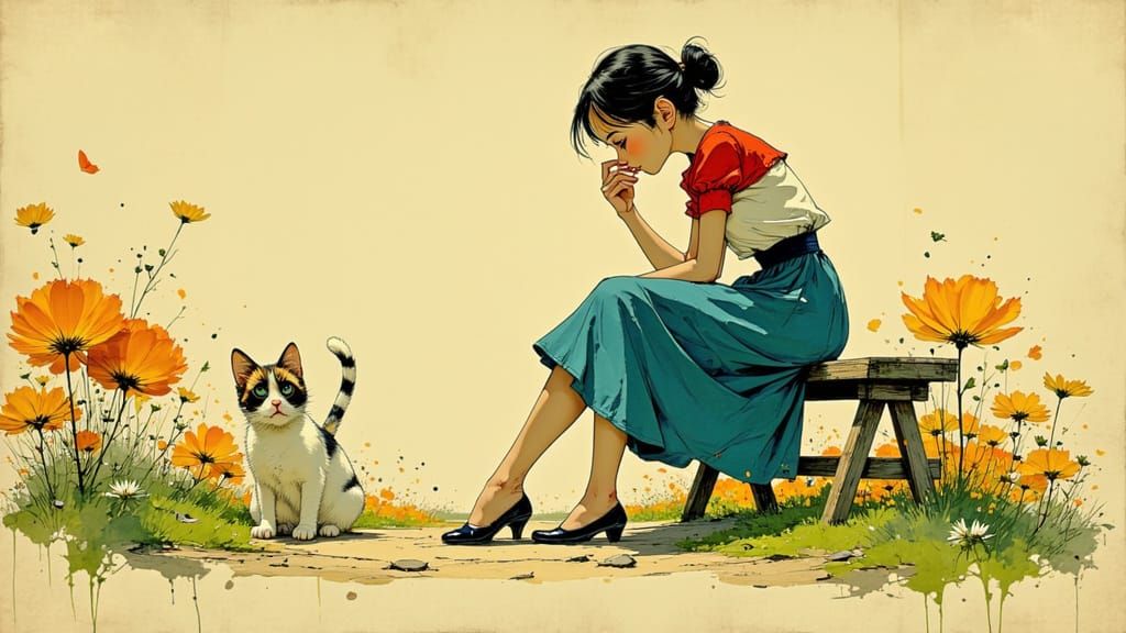 Norman Rockwell-Inspired American Scene