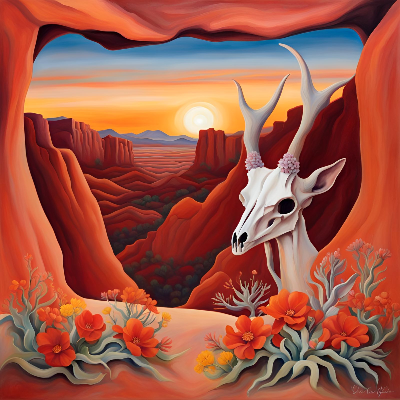 Desert Canyon (Homage to Georgia O’Keeffe)