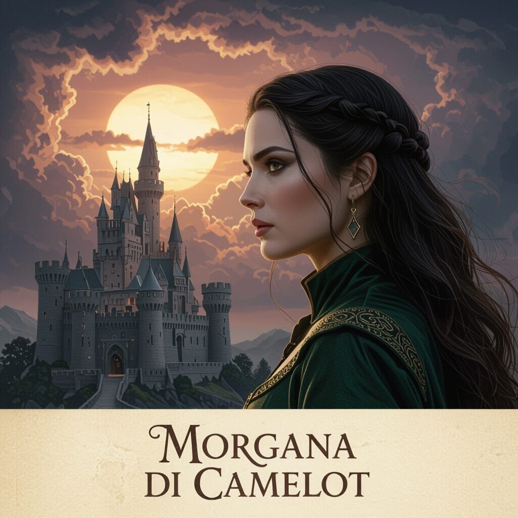 Morgana of Camelot Realistic Portrait