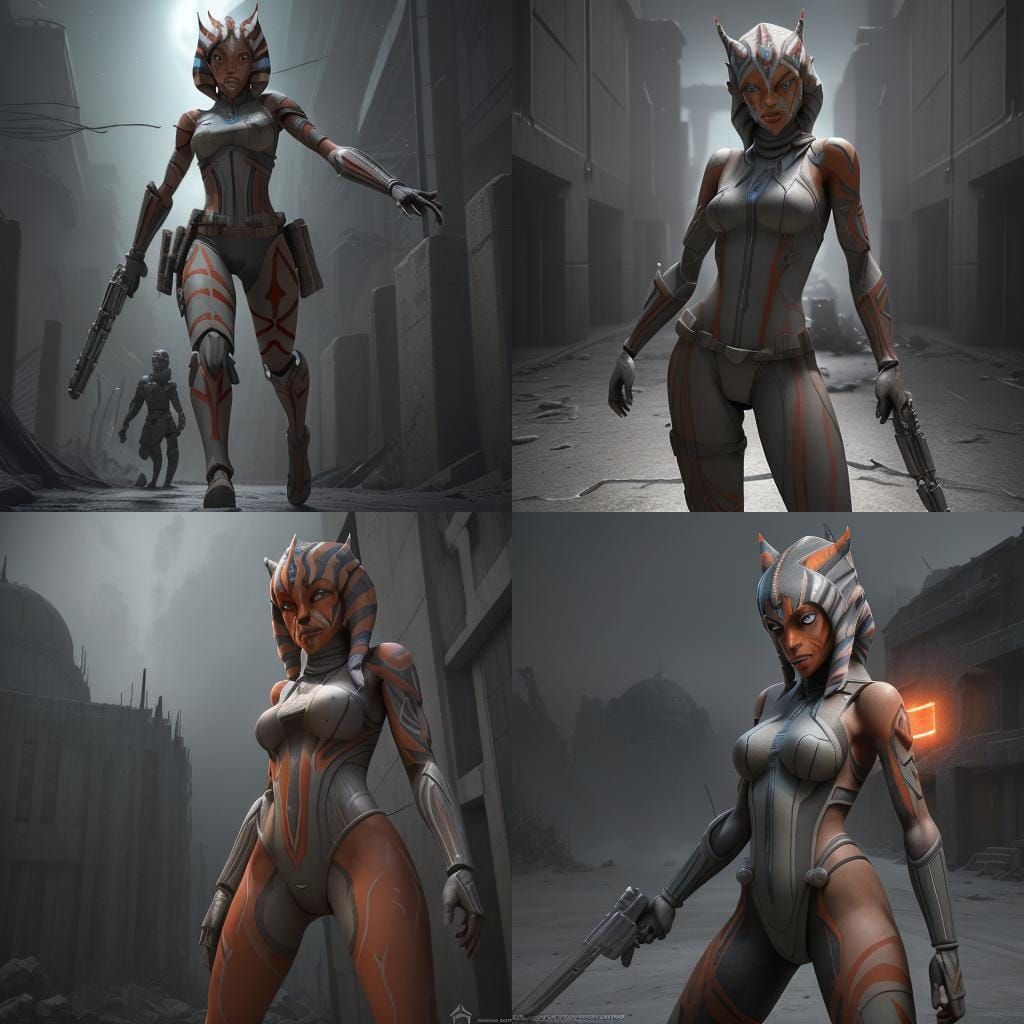 Ahsoka as Bio-Organic Weapon in 3D Style