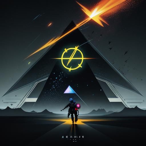 Cute Firefly in Triangle: Simplified Anime Graphics