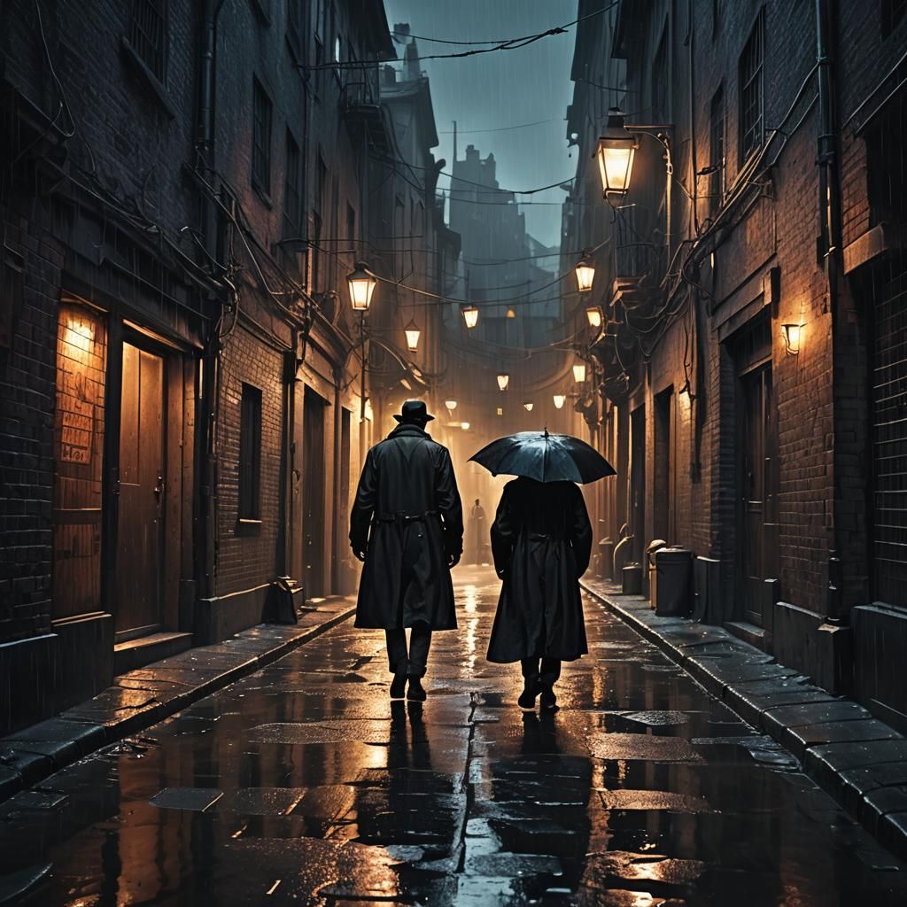 Dark Alleyway: Cinematic Gothic Fantasy Art