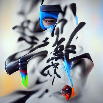 Stealthy Ninja Warrior Ready for Action