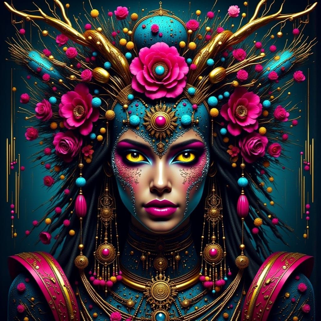 Punk Pop Art Image Generated by LoRA