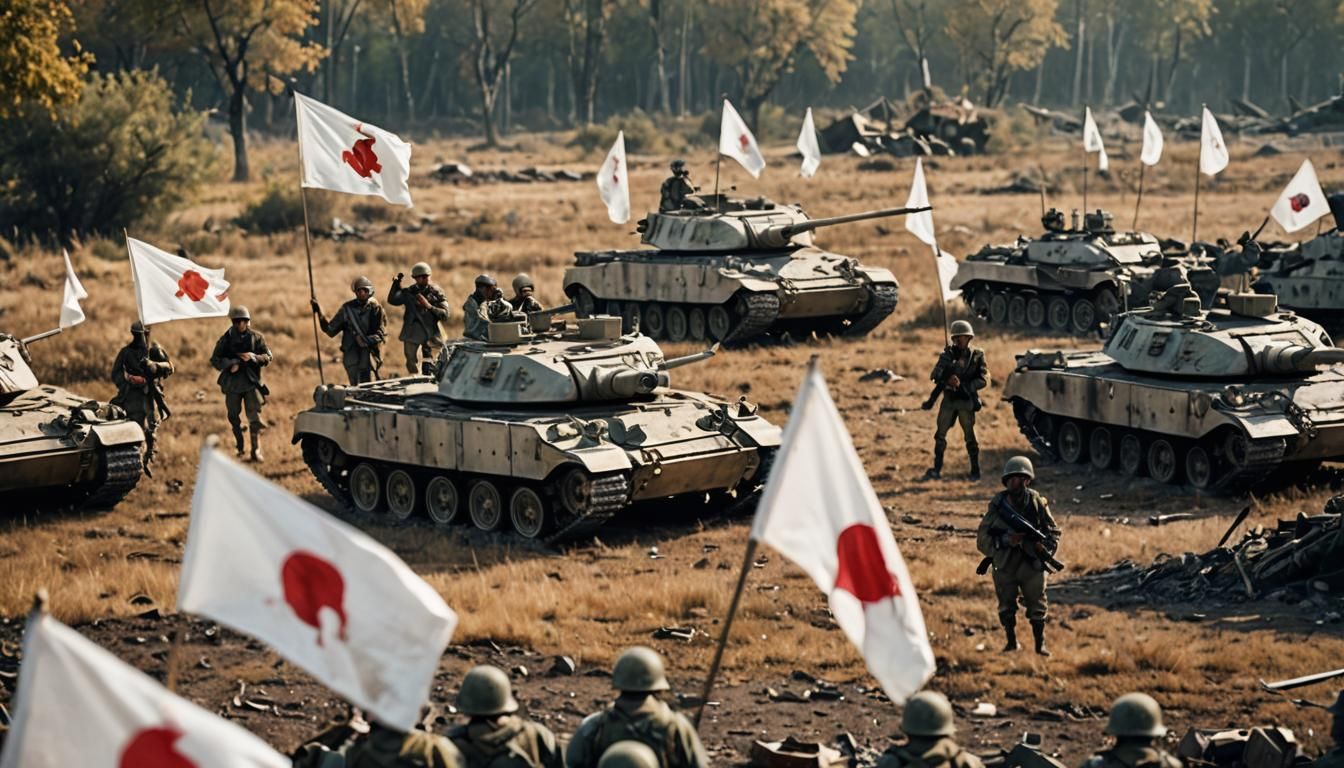 Surreal War Photography: Army Surrender