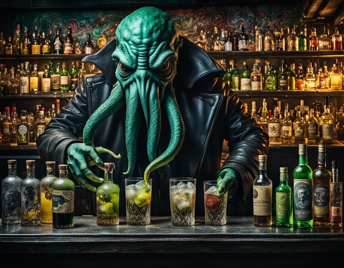 The multi-tasking Bartender!