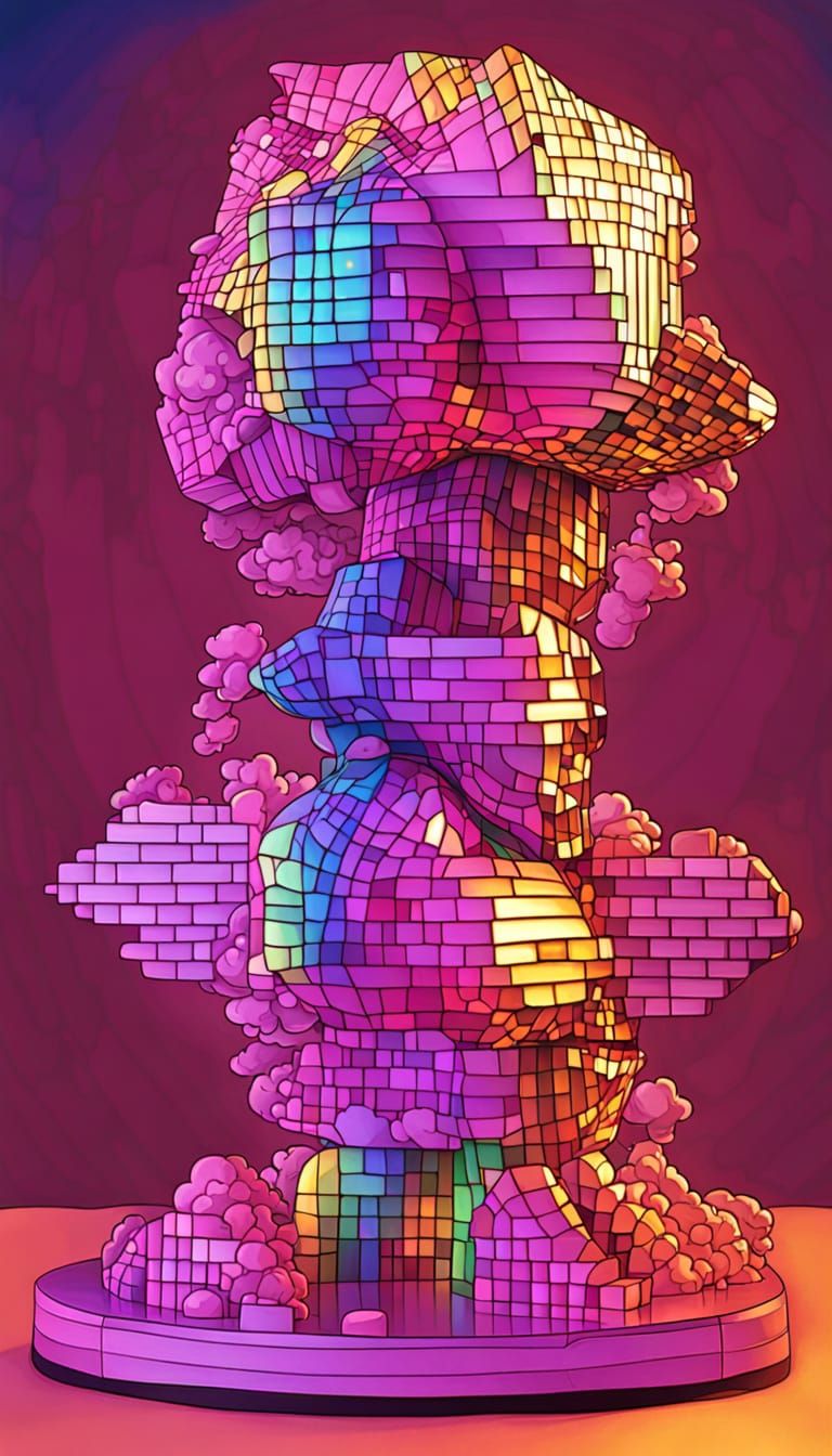 Psychedelic Fractal Visualization of Laughter in Airbrush Ar...