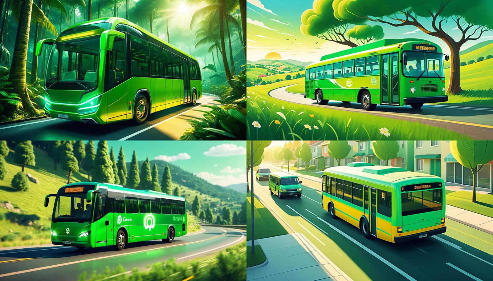 Exclusive Green Bus for Annual Subscribers