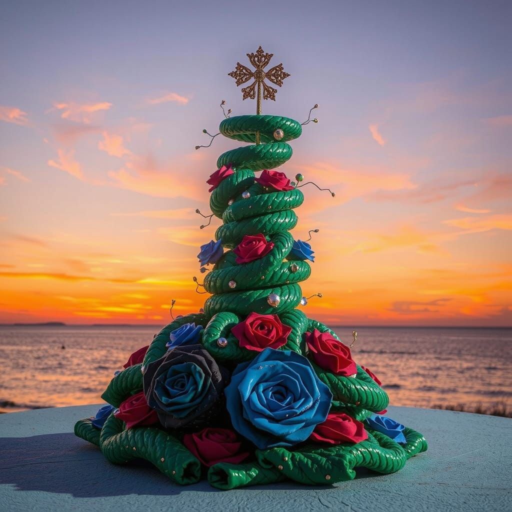 Abstract Swirling Red Forms in Dynamic Motion