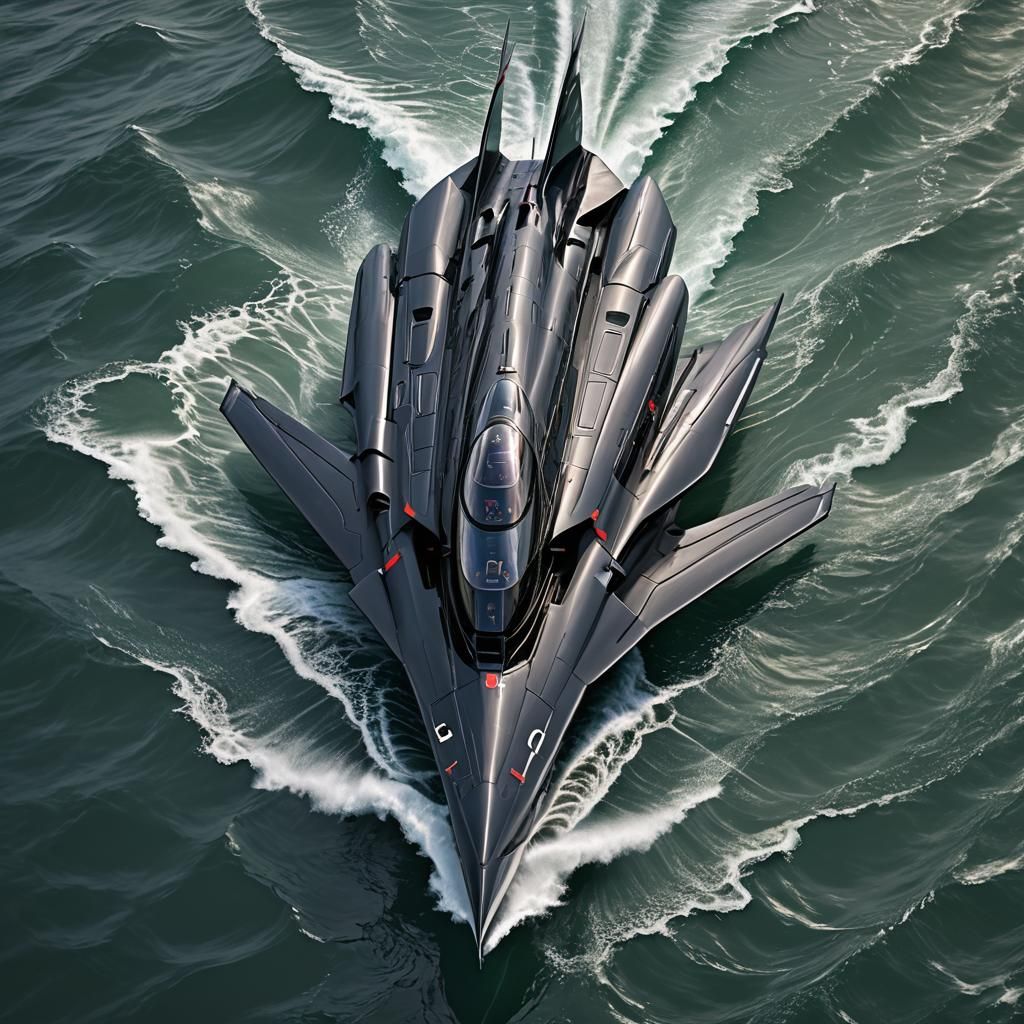 Futuristic Water Spider Hybrid Races in America's Cup