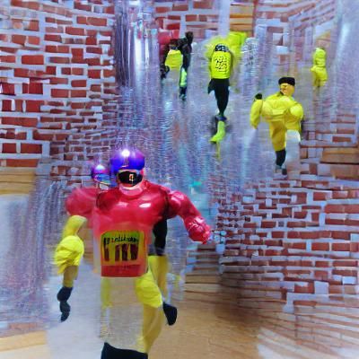 AI Image of a Running Man