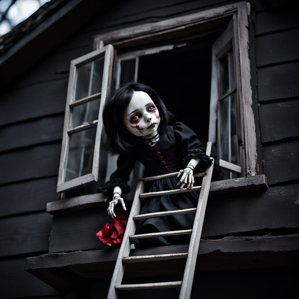 Eerie Porcelain Doll Escapes Dark House