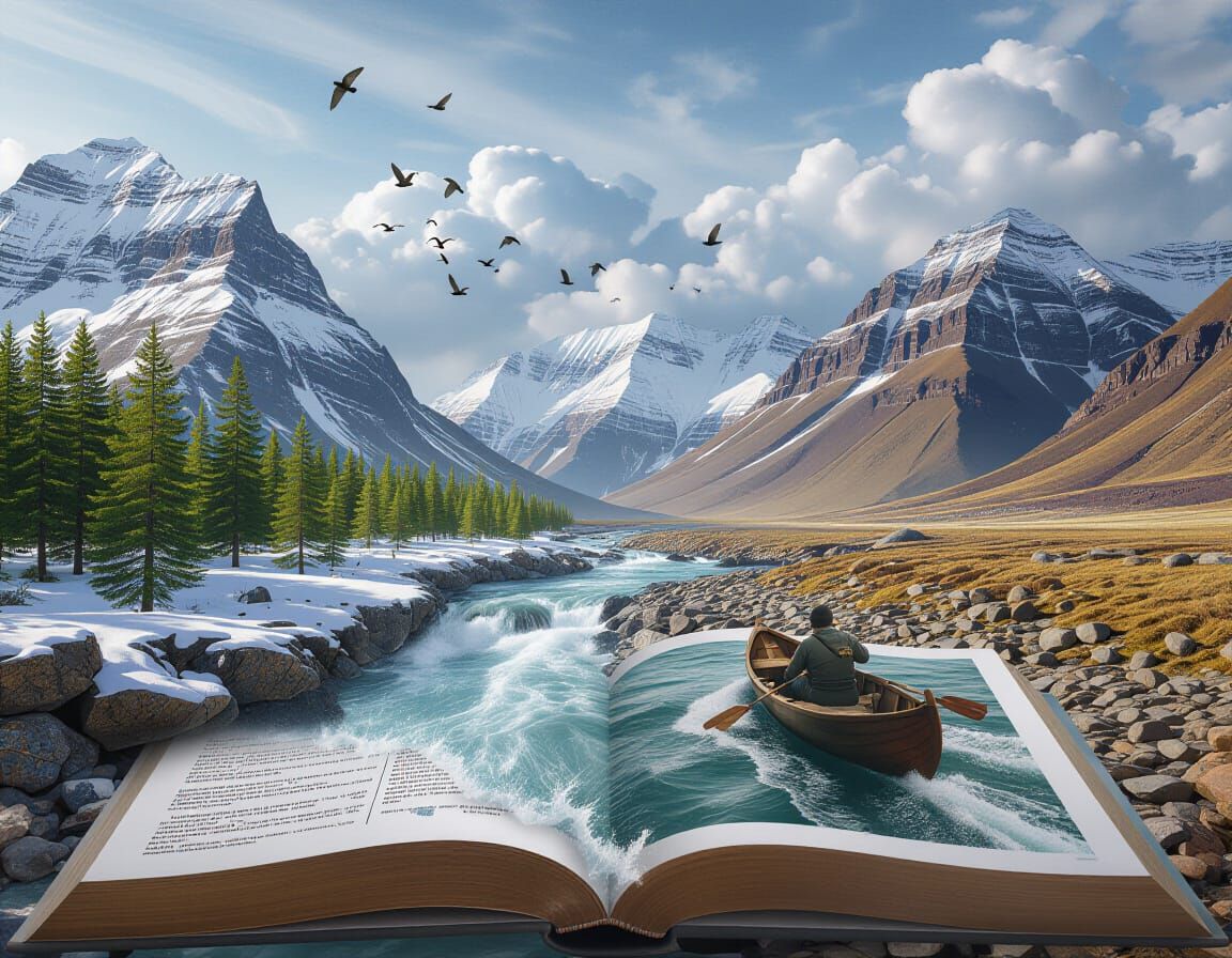 Surreal Pages Transform into Vivid Landscapes