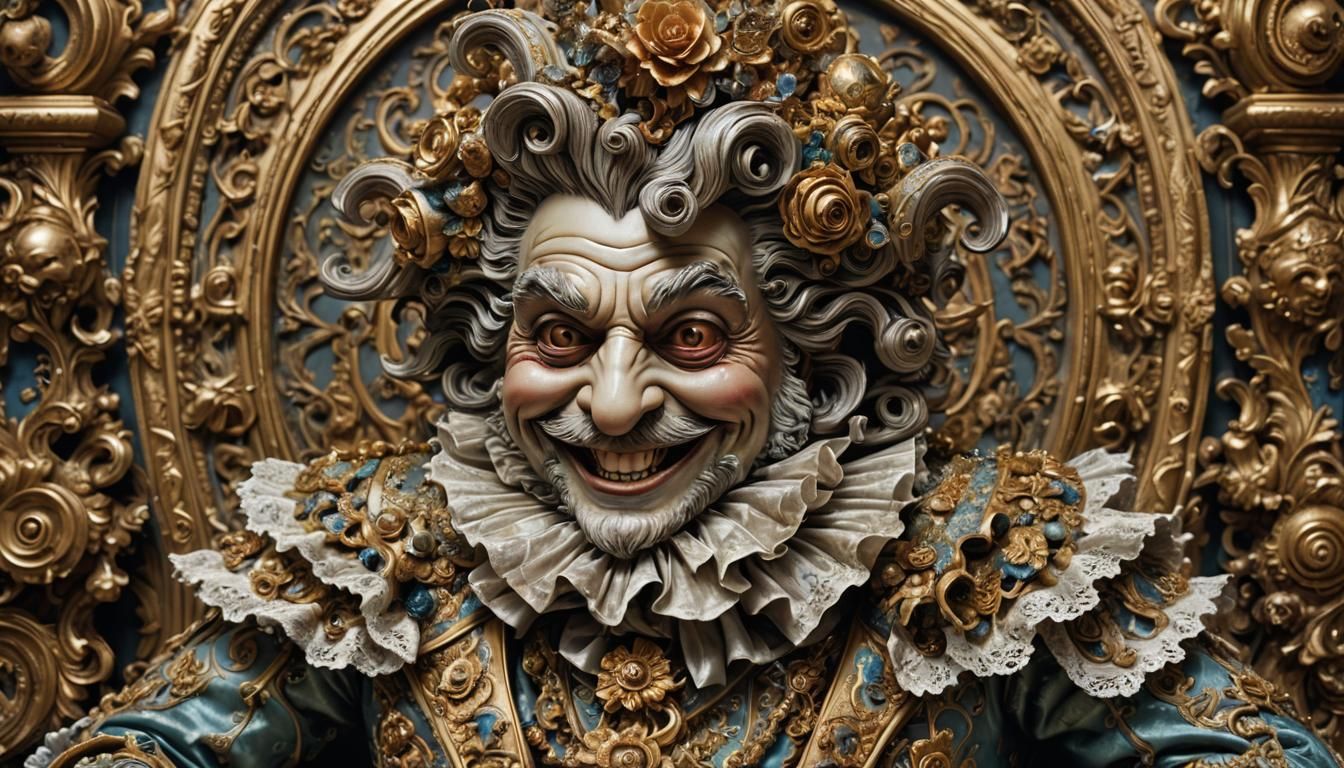 Rococo Maffioso Gang in Hyperdetailed Editorial Photography