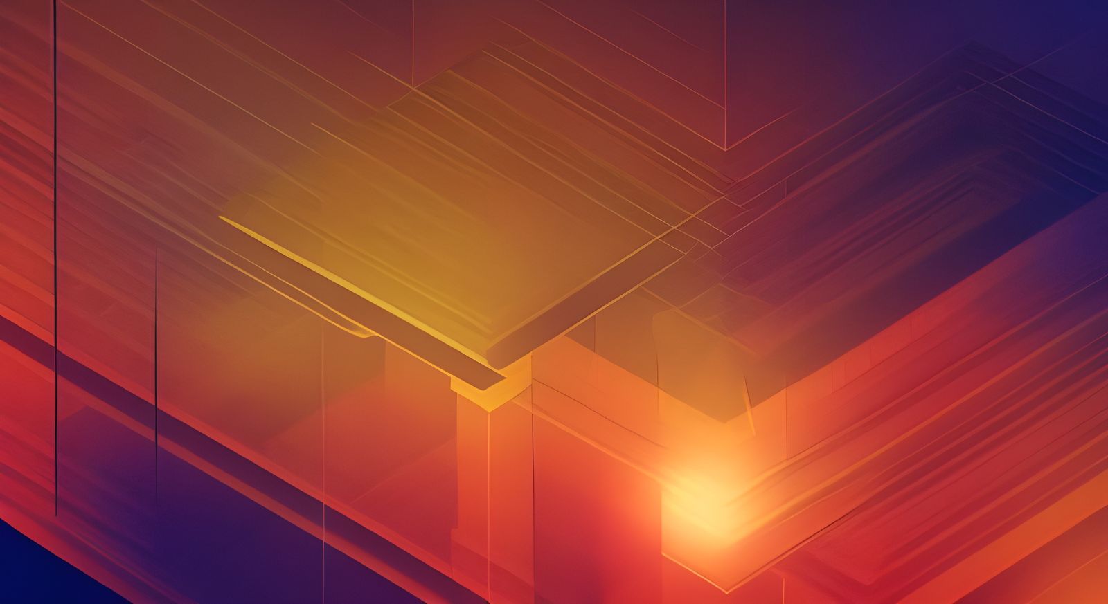 Gradient Squares to Cubes in Cel-Shaded Digital Art