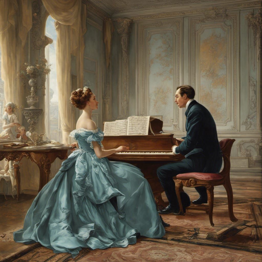 Elegant Scene as Detailed Matte Painting