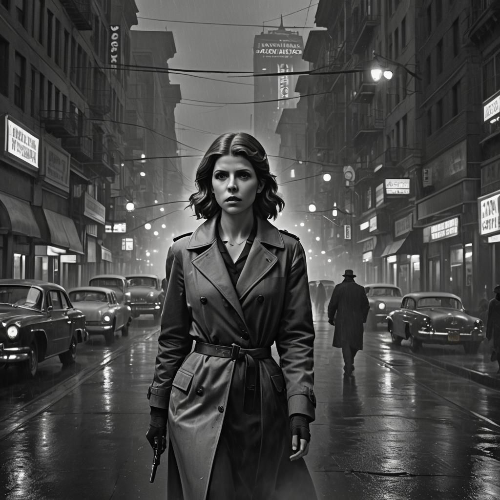 Anna Kendrick as Film Noir Detective in San Francisco