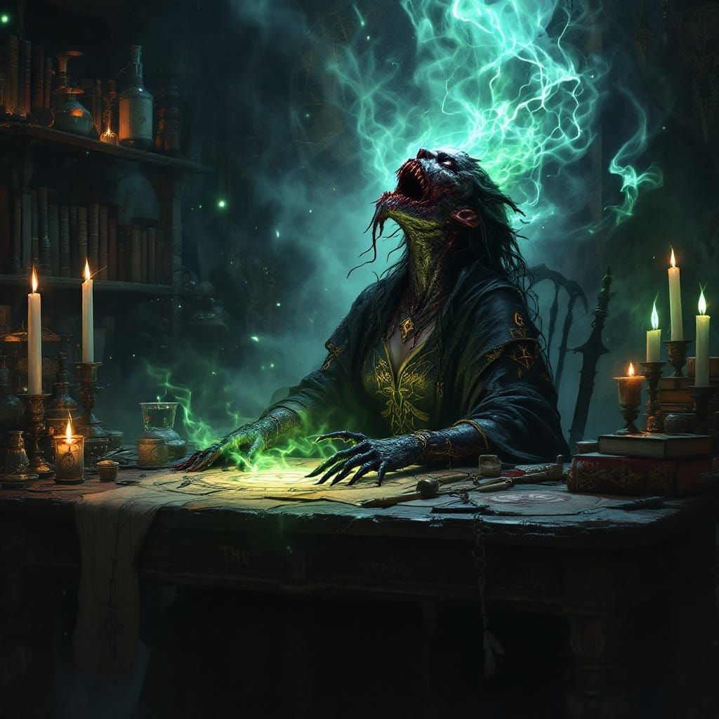 Mage's Ritual Gone Wrong: Demon Emerges