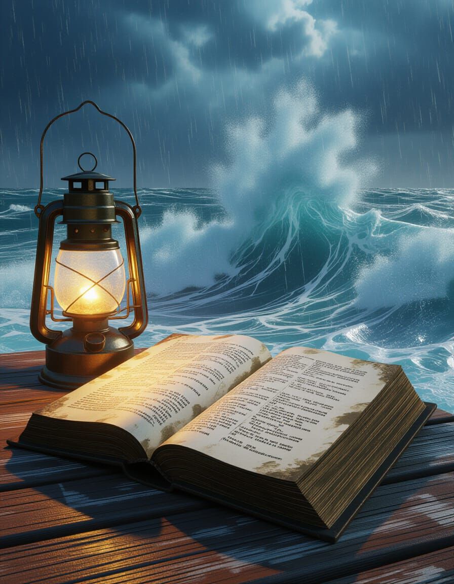 Ancient Book Unleashes Raging Ocean Tempest
