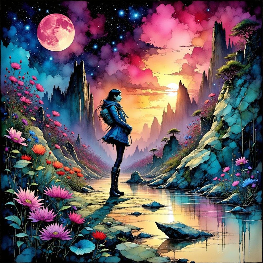 Contemplating the Rising Double Sun