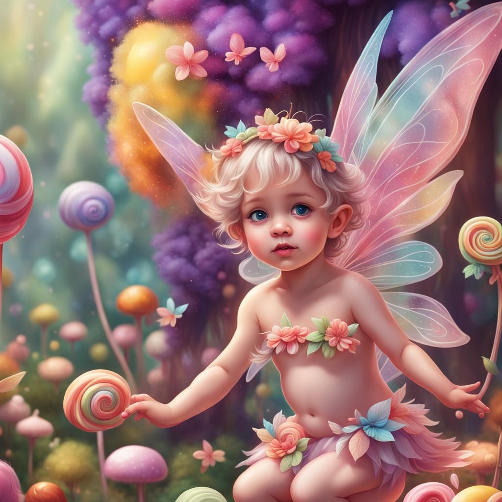 Candy Art: Baby Fairies in Magical Land