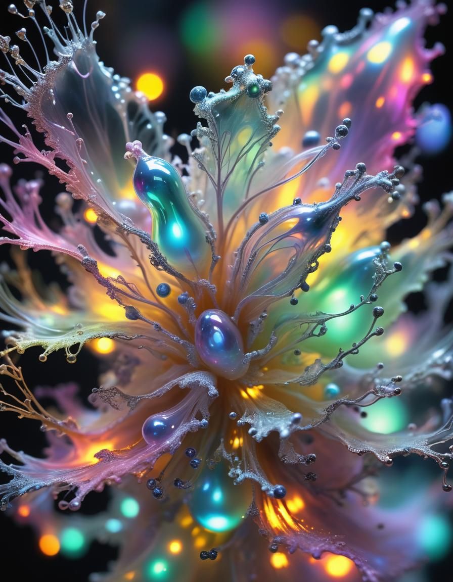 (Spectrolite Opalescent Pearlescent Psychedelic Intricate Me...