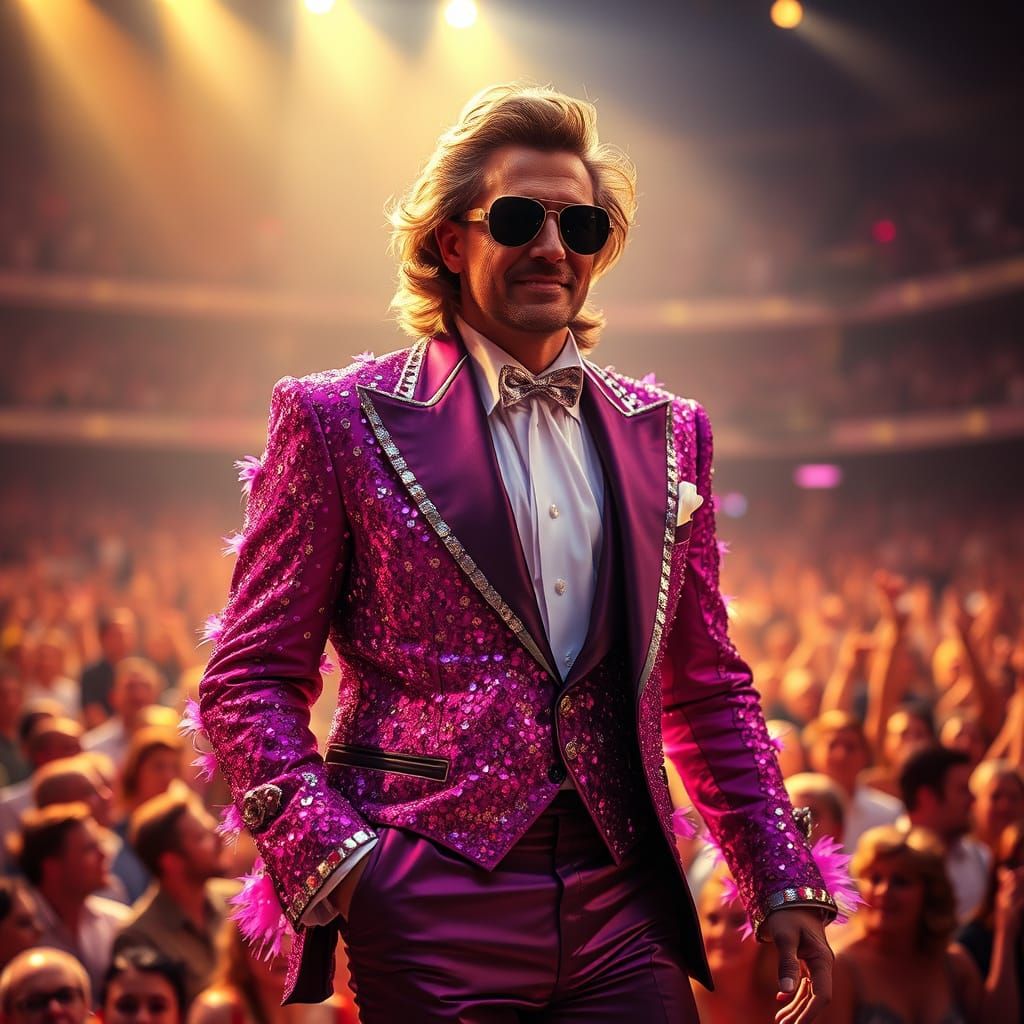 Charismatic Superstar Shines on Grand Stage