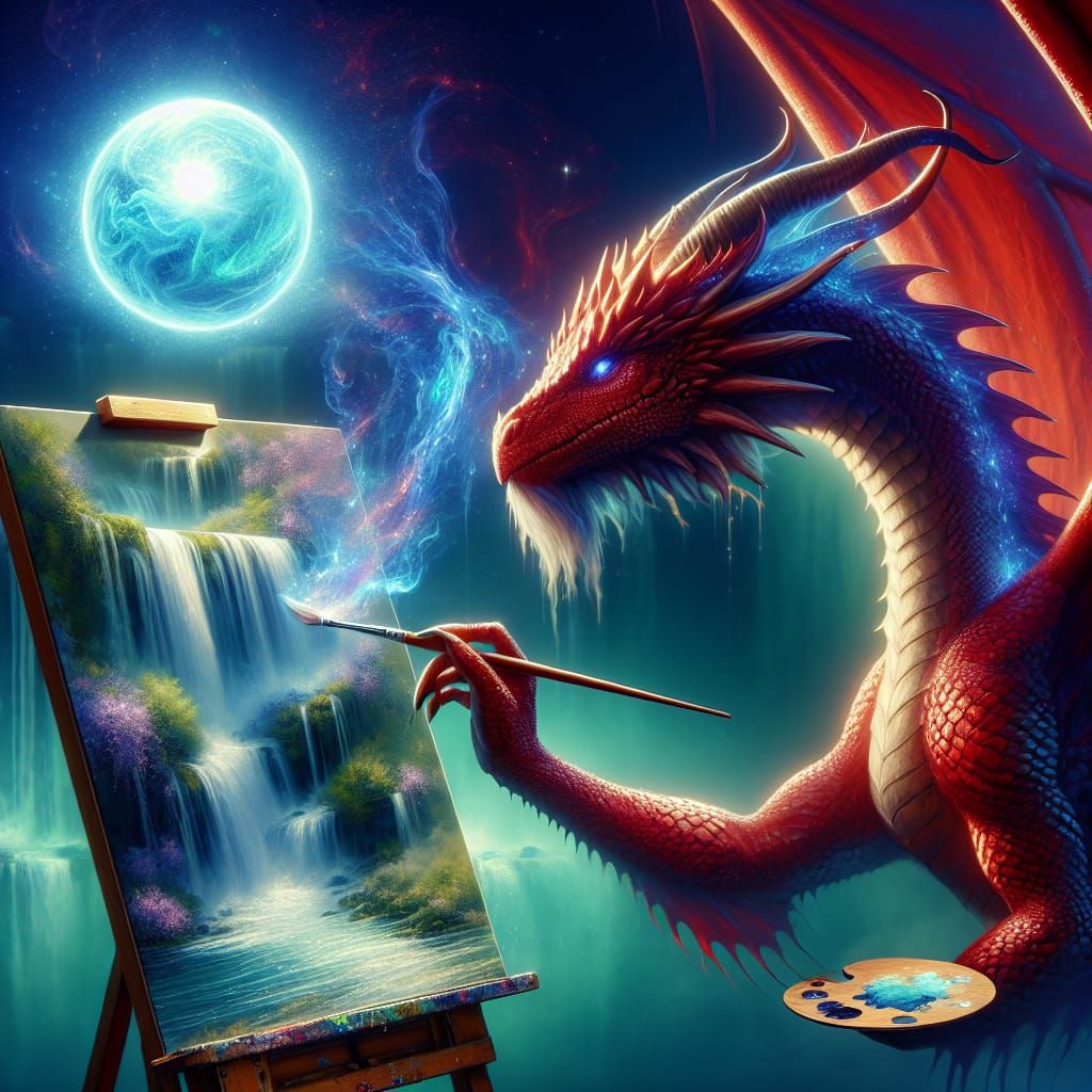 Majestic Dragon's Artistic Masterpiece