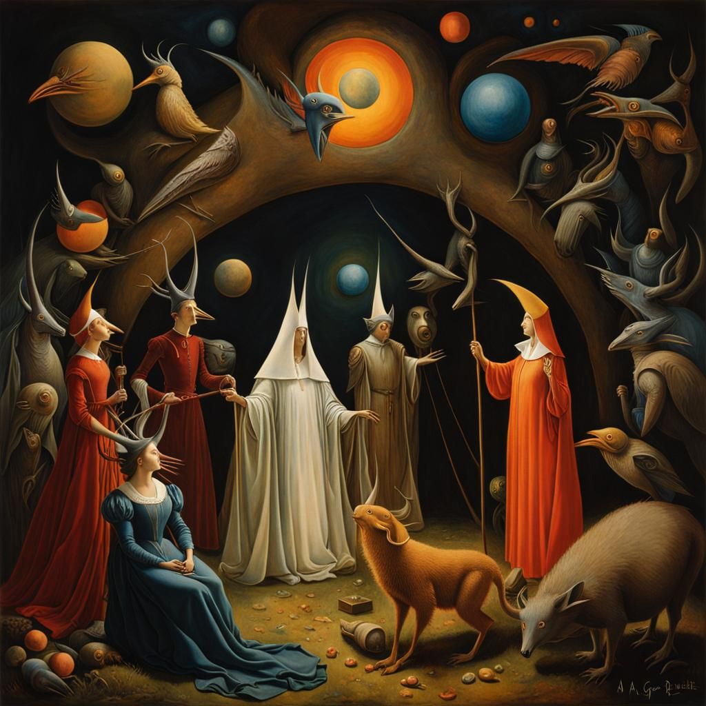 Surreal Dreamscape in Watercolor Style