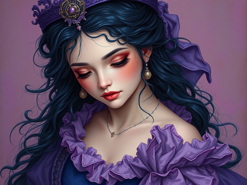 Sovereign Renaissance Figure in Ultraminimalistic Aesthetic