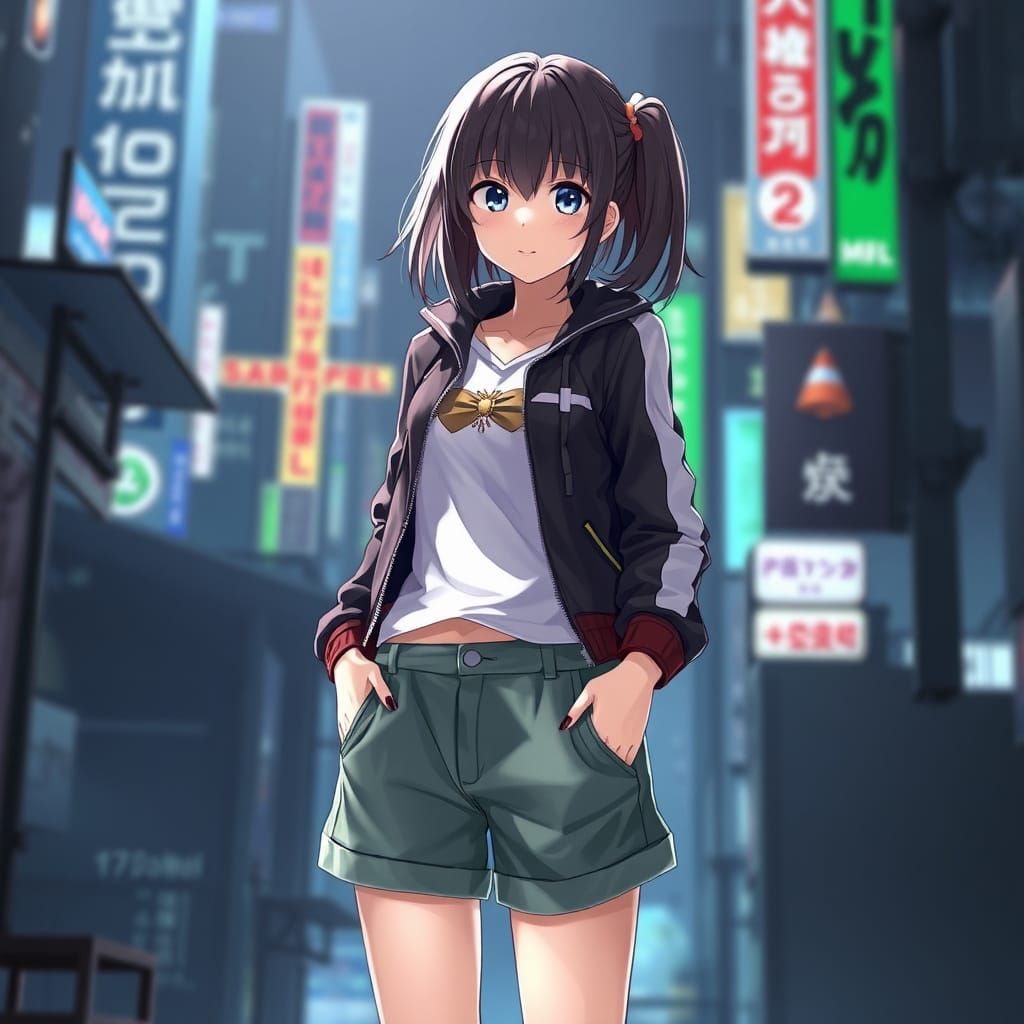 Ethereal Anime Girl in Detailed 3D Concept Art