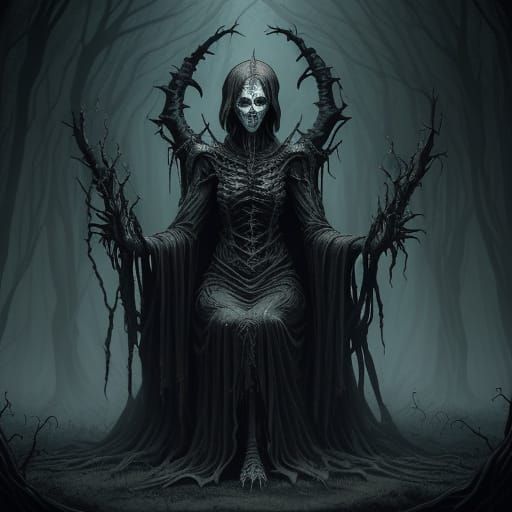 Rosemary, The Hollowed Matron, Dark Fantasy Art