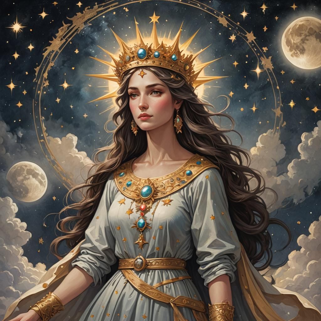 Celestial Woman Crowned with Stars and Sun