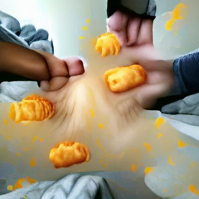 Annoying Cheese Puffs: An AI Generated Image
