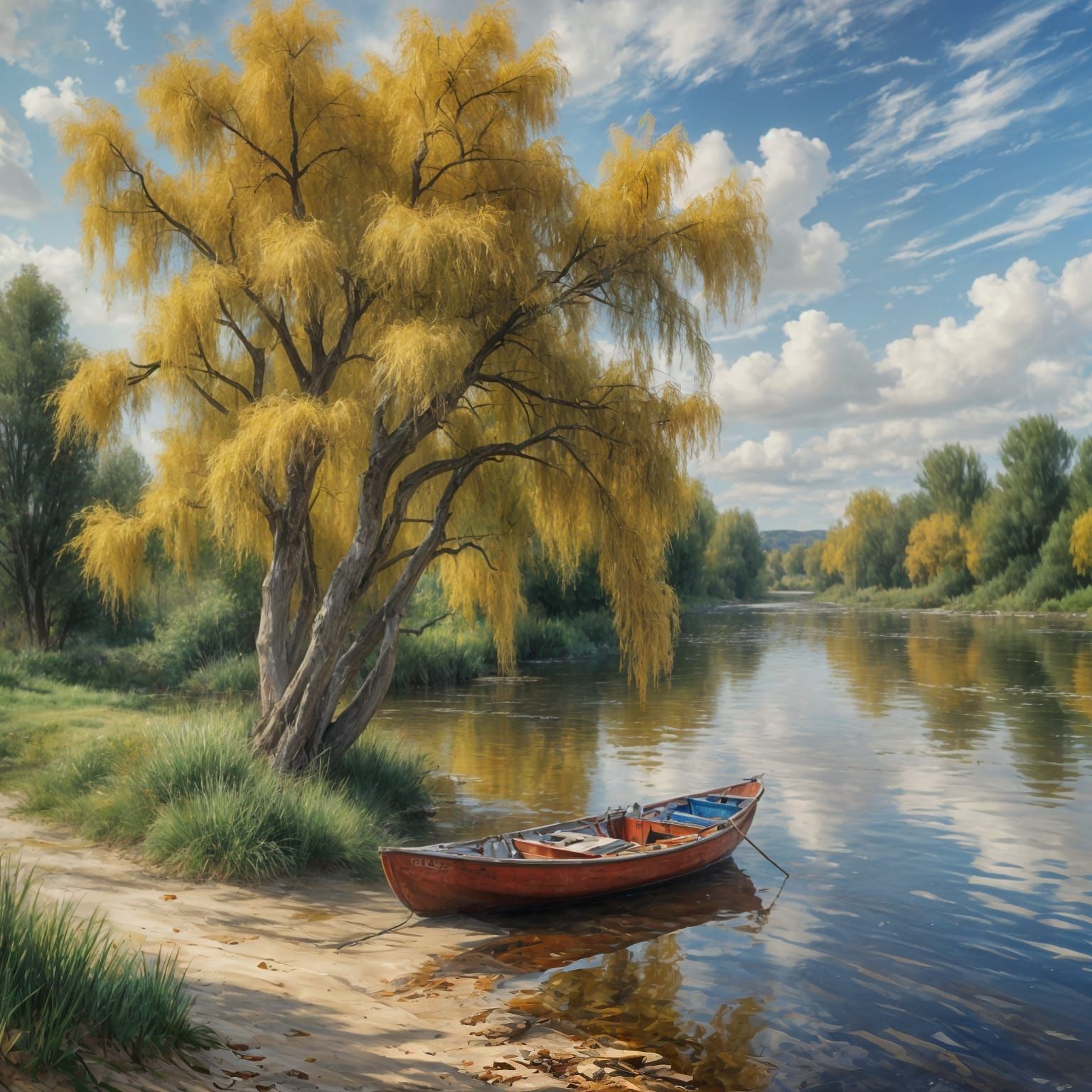 By the riverbank