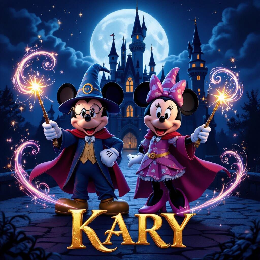 Mickey & Minnie as Wizards at Enchanted Castle Movie Poster