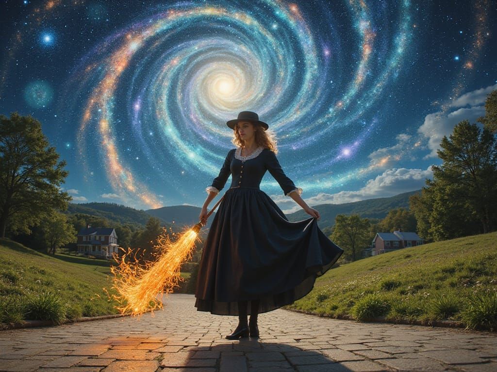 Confident Enchantress in 17th-Century Salem