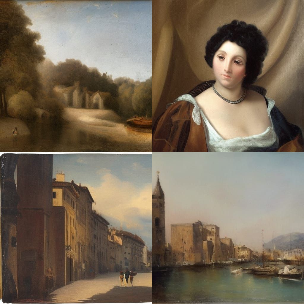 Portrait in the Style of Vincenzo Irolli