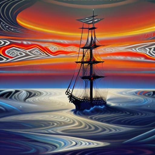 Fractal Symphony in Chaos: An Escaped AI Paints the Web