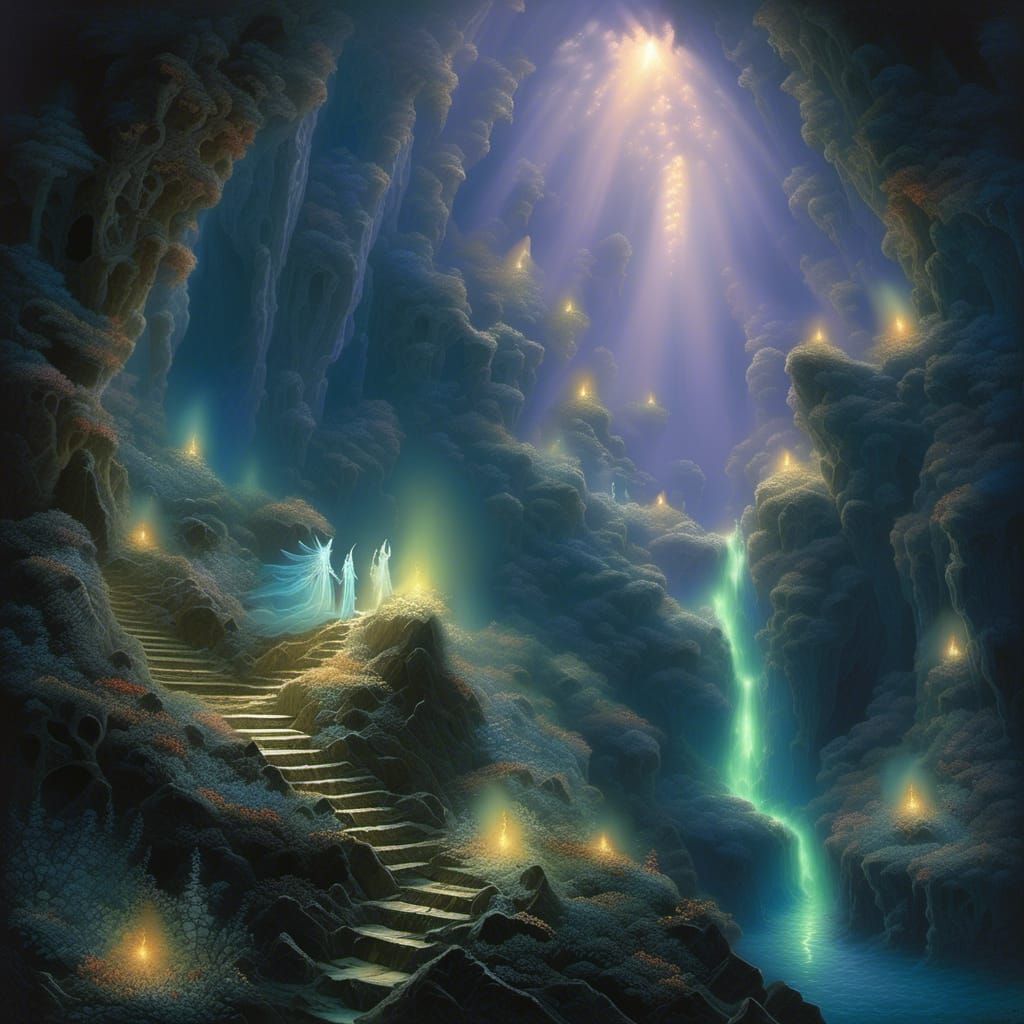 Whispers of Faery Realm's Glimmering Depths