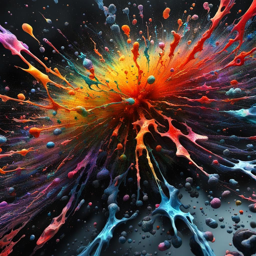 Abstract 3D Wormhole with Shattered Glass