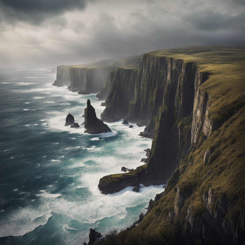 Dramatic Ocean Cliffs in Epic Landscape Photography