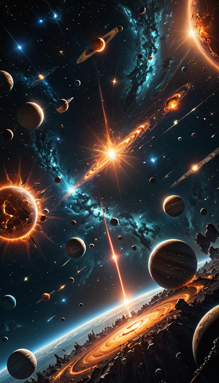 supernova starfield planet