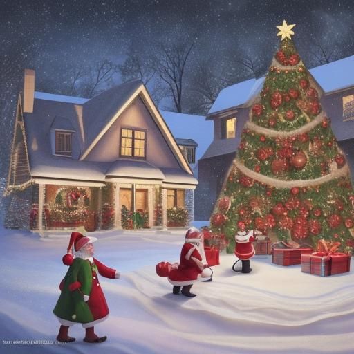 Enchanting Christmas Dream Realized by AI