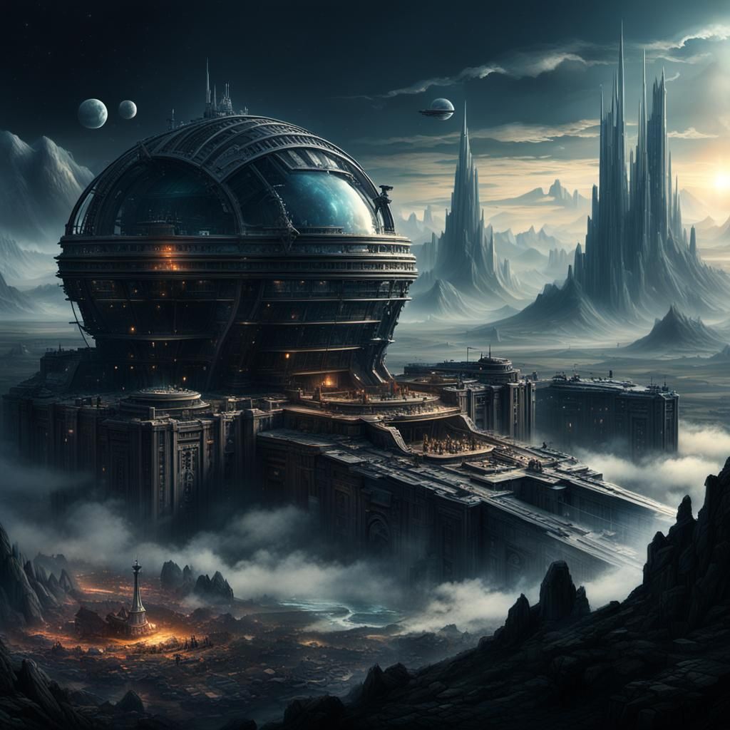 Epic Cinematic Genesis Device Digital Matte Painting