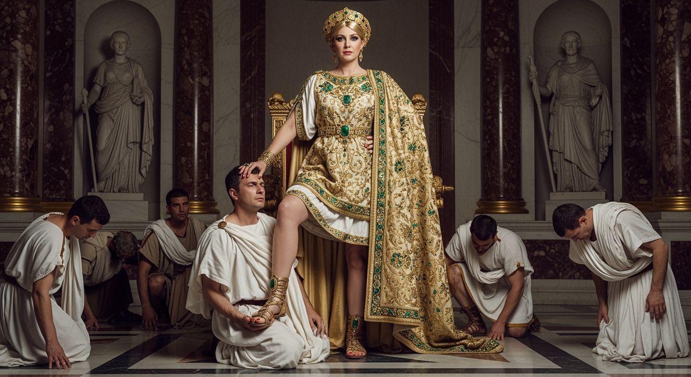 Roman Empress Tramples Senator in Lavish Palace
