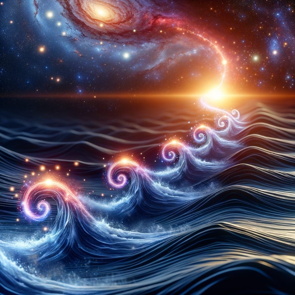 Cosmic Wave Transformation: From Ripple to Galaxy Power